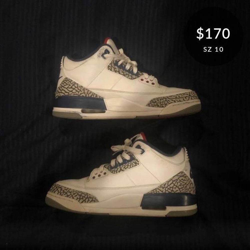 Jordan 3s True Blue